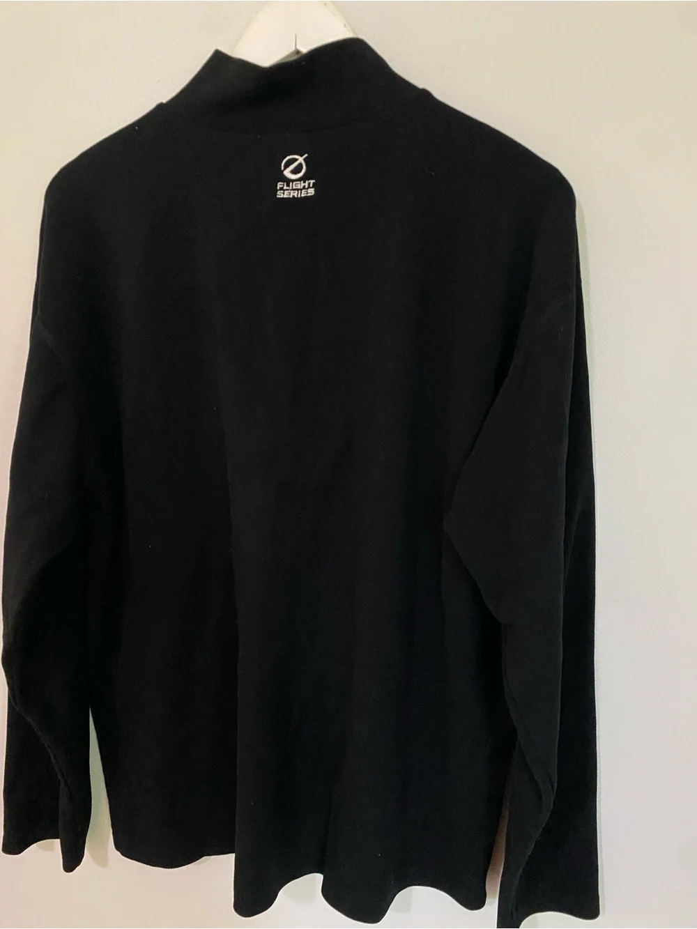 The North Face Men's Black Quarter Zip Pullover Fleece Flight Series polyester
